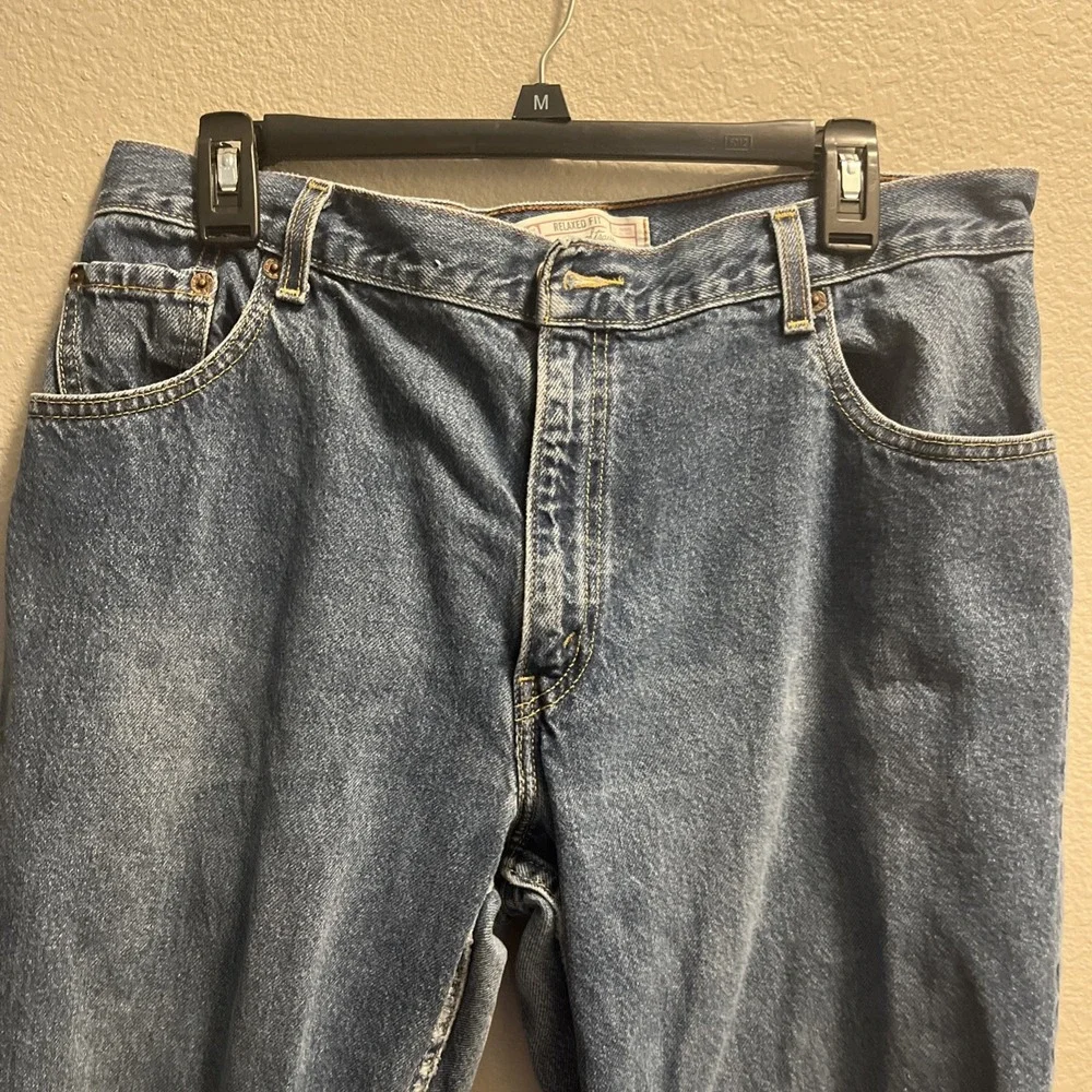 Signature Levi‎ Strauss Womens Relaxed Fit  Jeans Sz 16 Short Medium Wash